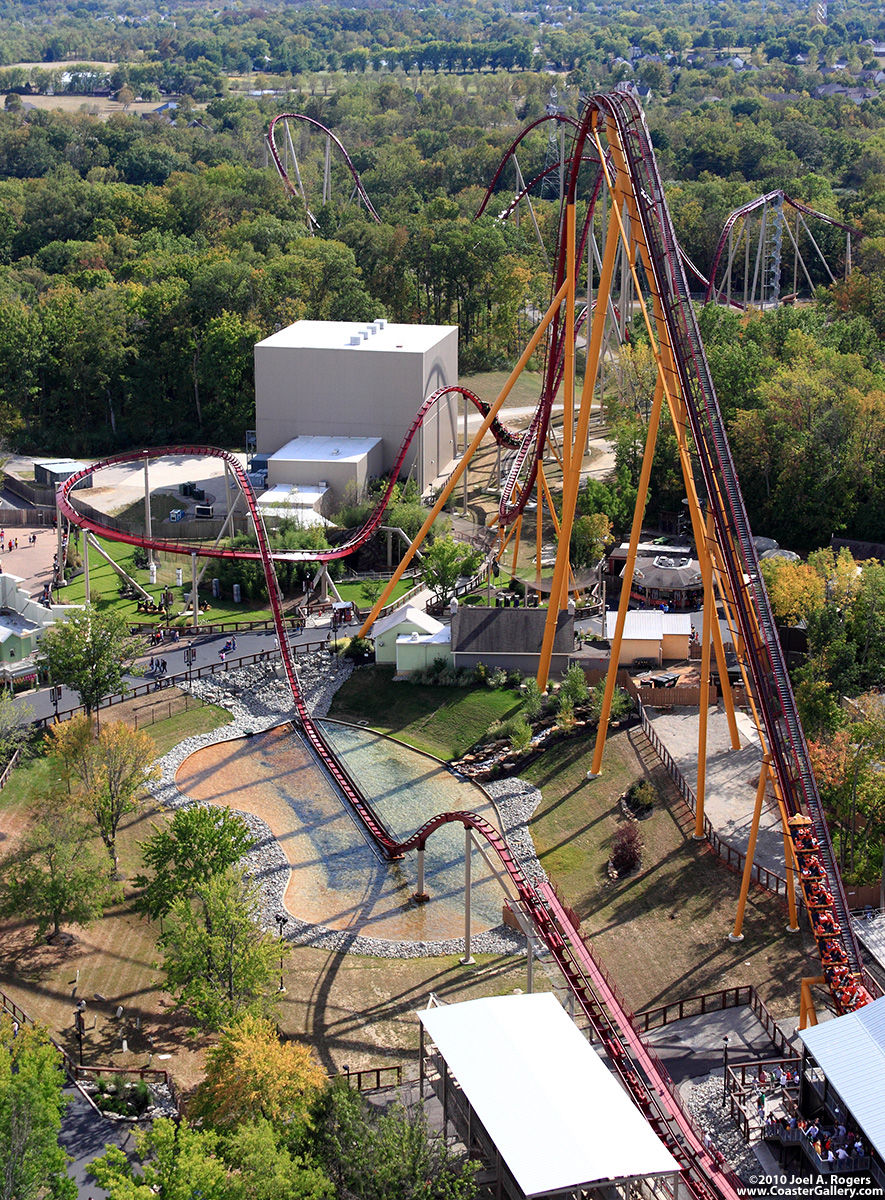 Looking down on Kings Island