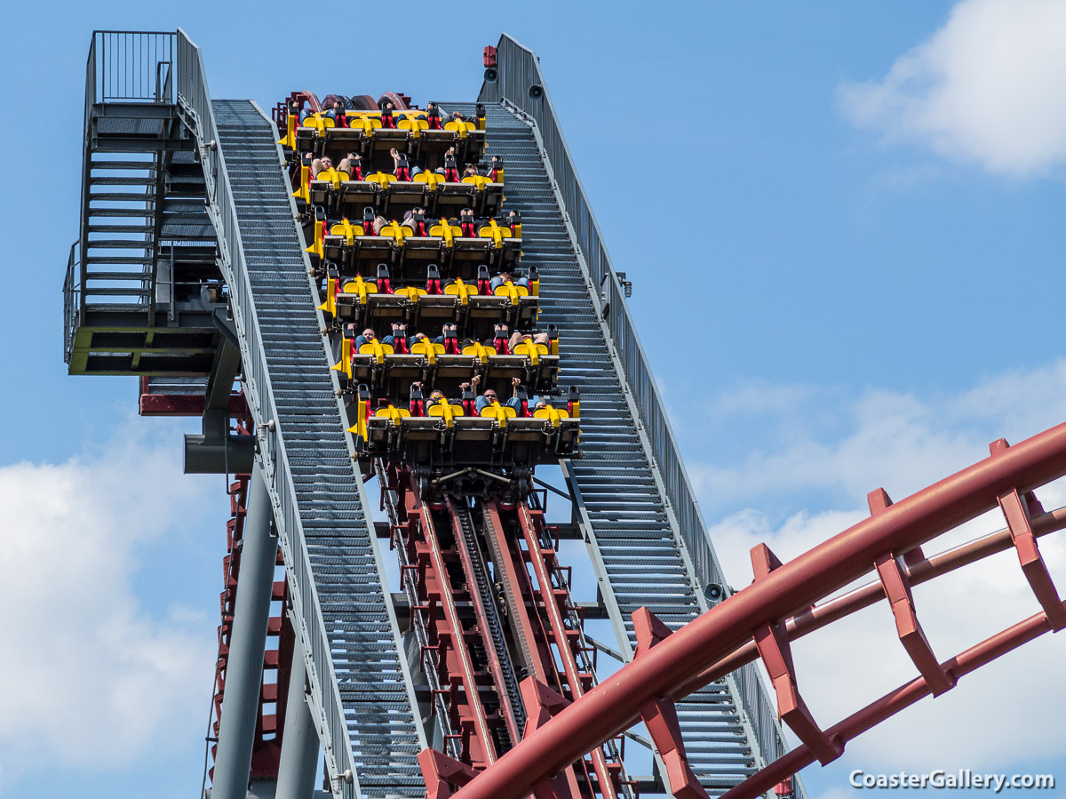 Amusement park ride built by Vekoma