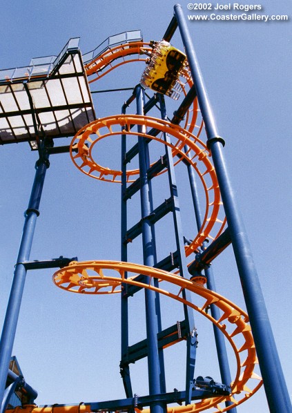 The Flying Coaster at Elitch Gardens