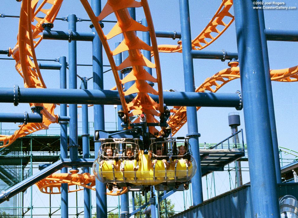 Zamperla flying coaster at Elitch Gardens