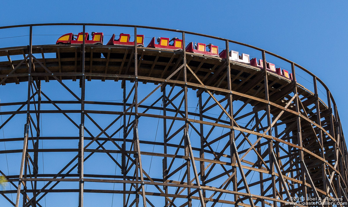 Grizzly roller coaster with trains by Morgan