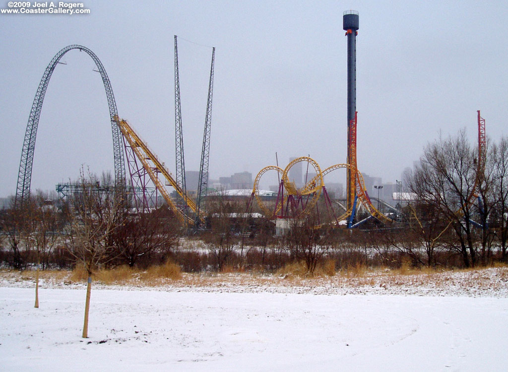 Elitch Gardens in the winter