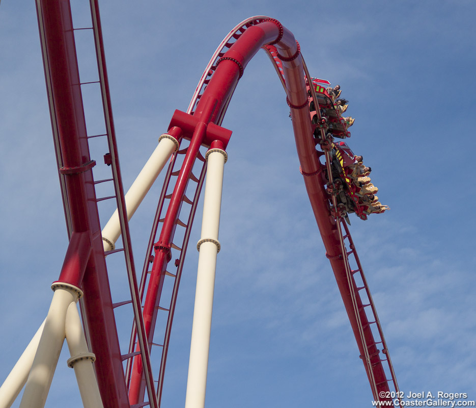 On-ride video on the Rip, Ride, Rockit roller coaster