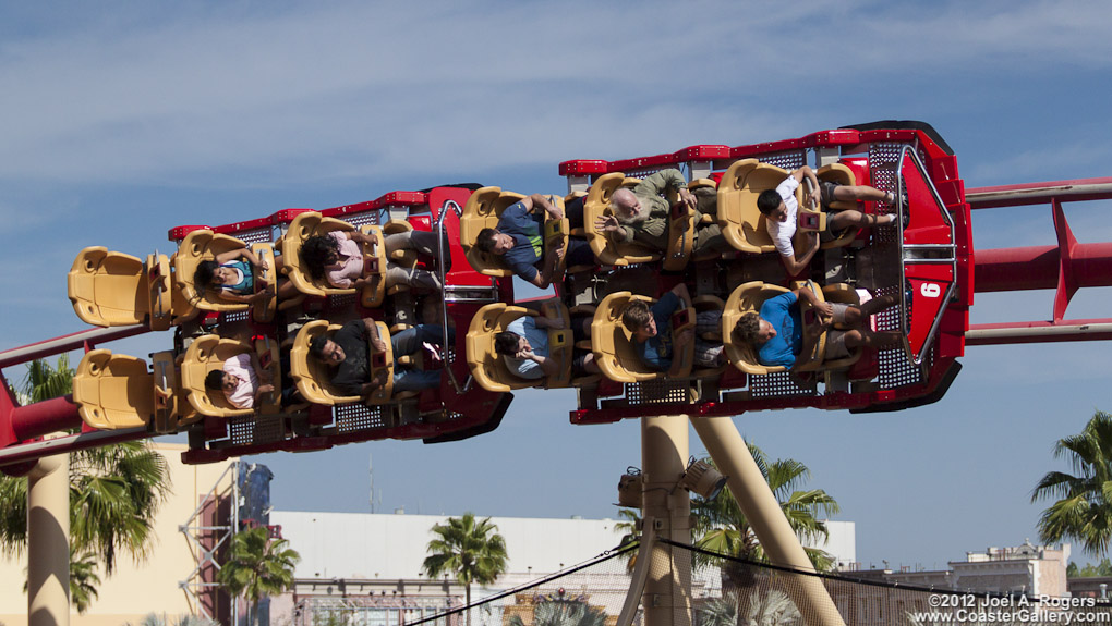 On-board audio on a new roller coaster in Universal Studios