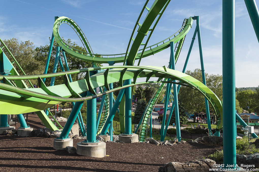 The slow Jojo Roll at Dorney Park near Allentown, PA