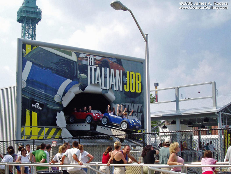 Italian Job Stunt Track at Paramount's Kings Island