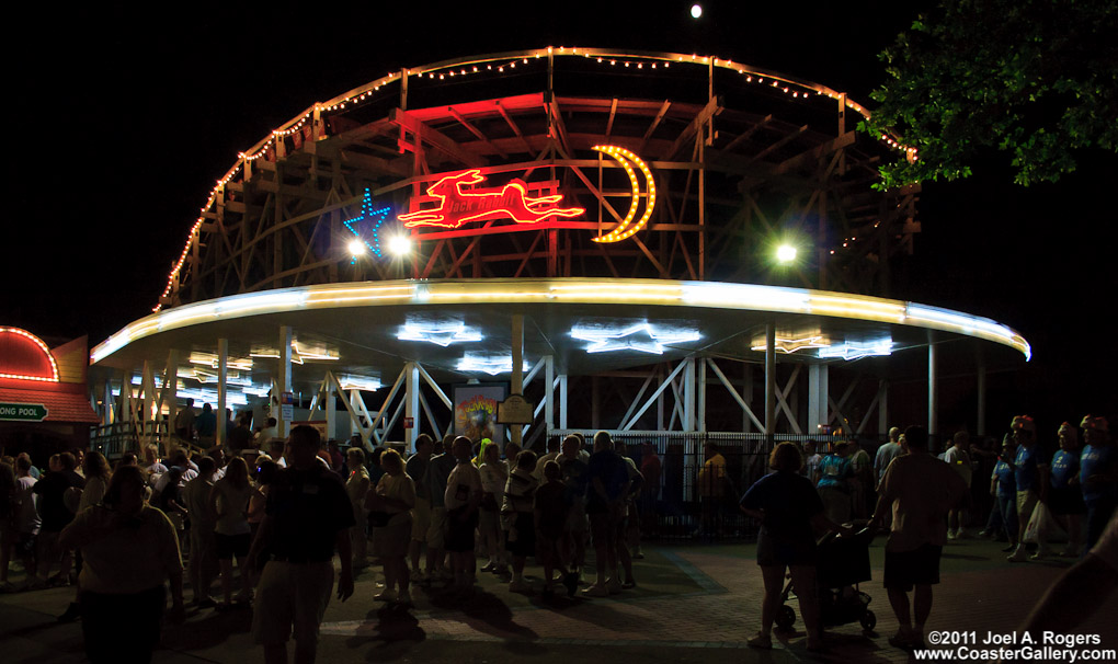 Old station on the 1921 Jack Rabbit Coaster