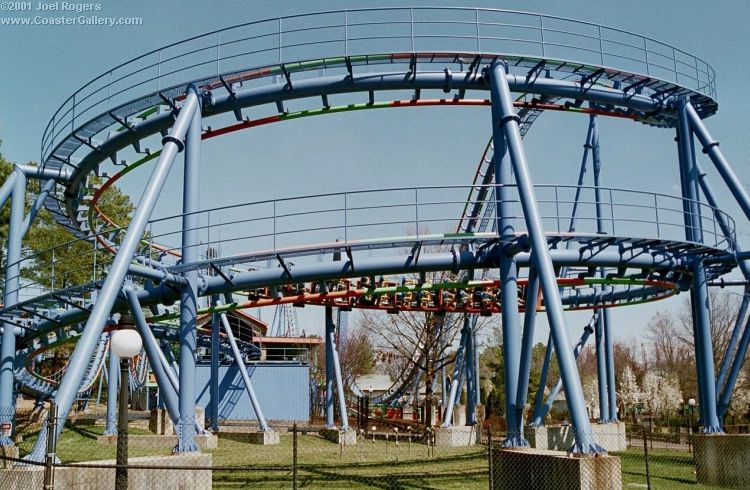 Stand-up coaster at Paramount's Kings Dominion