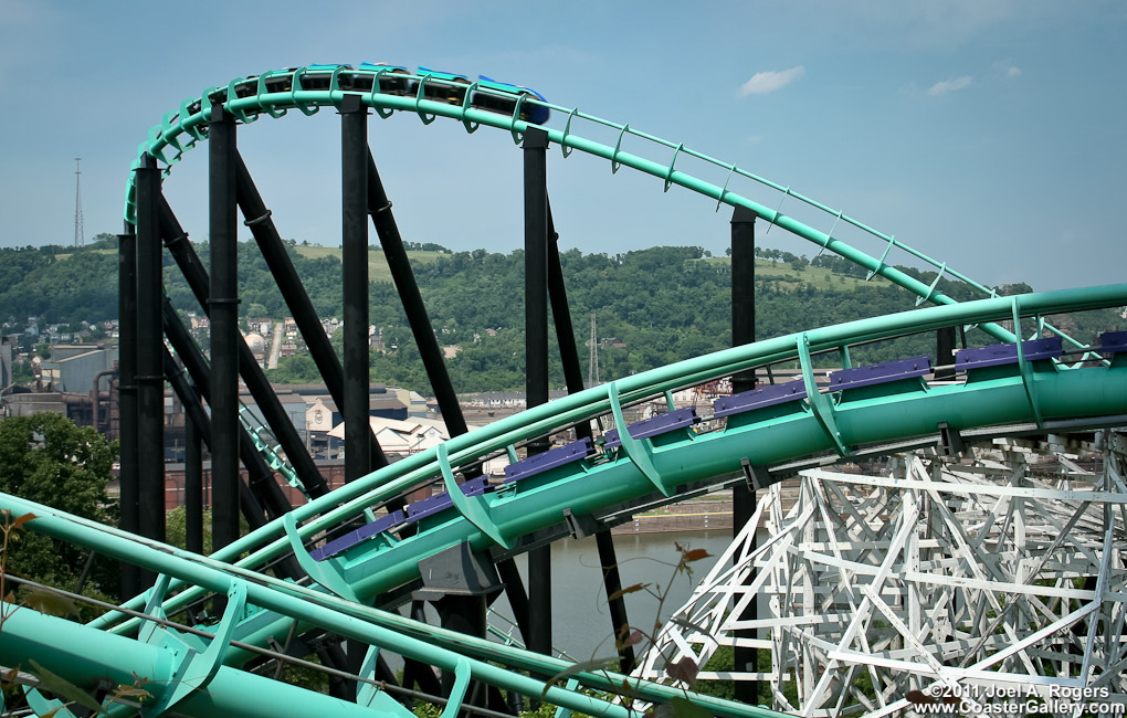 Braking system on the Phantom's Revenge roller coaster