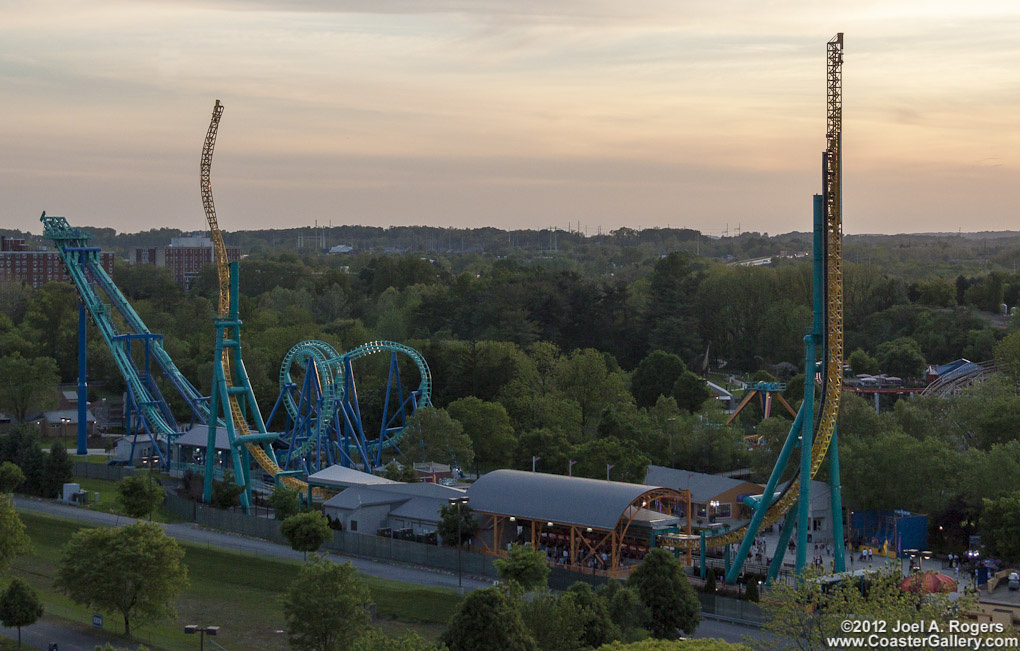 Dorney Park's Possessed and Stinger roller coasters.