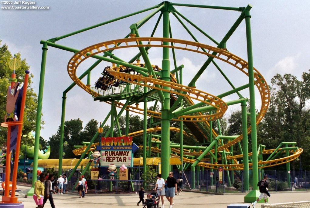 Nickelodeon Centeral and the Rugrats Runaway Reptar at Kings Island in Ohio