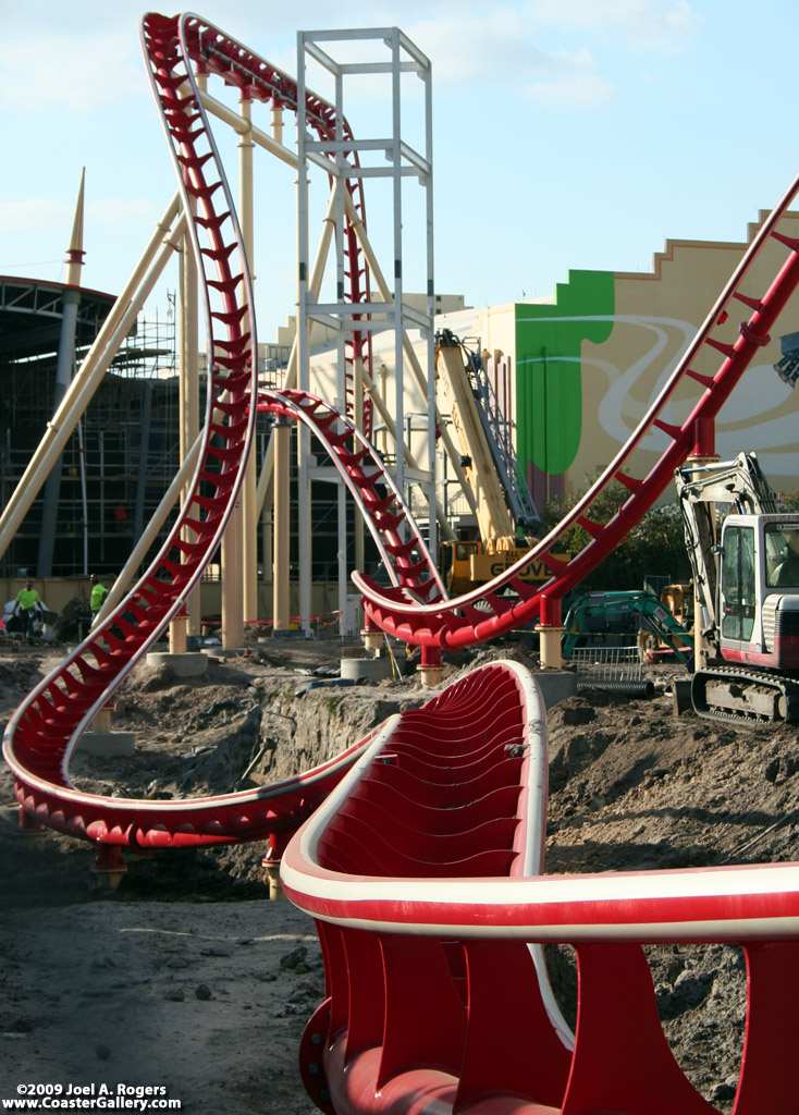 Roller coaster under construction