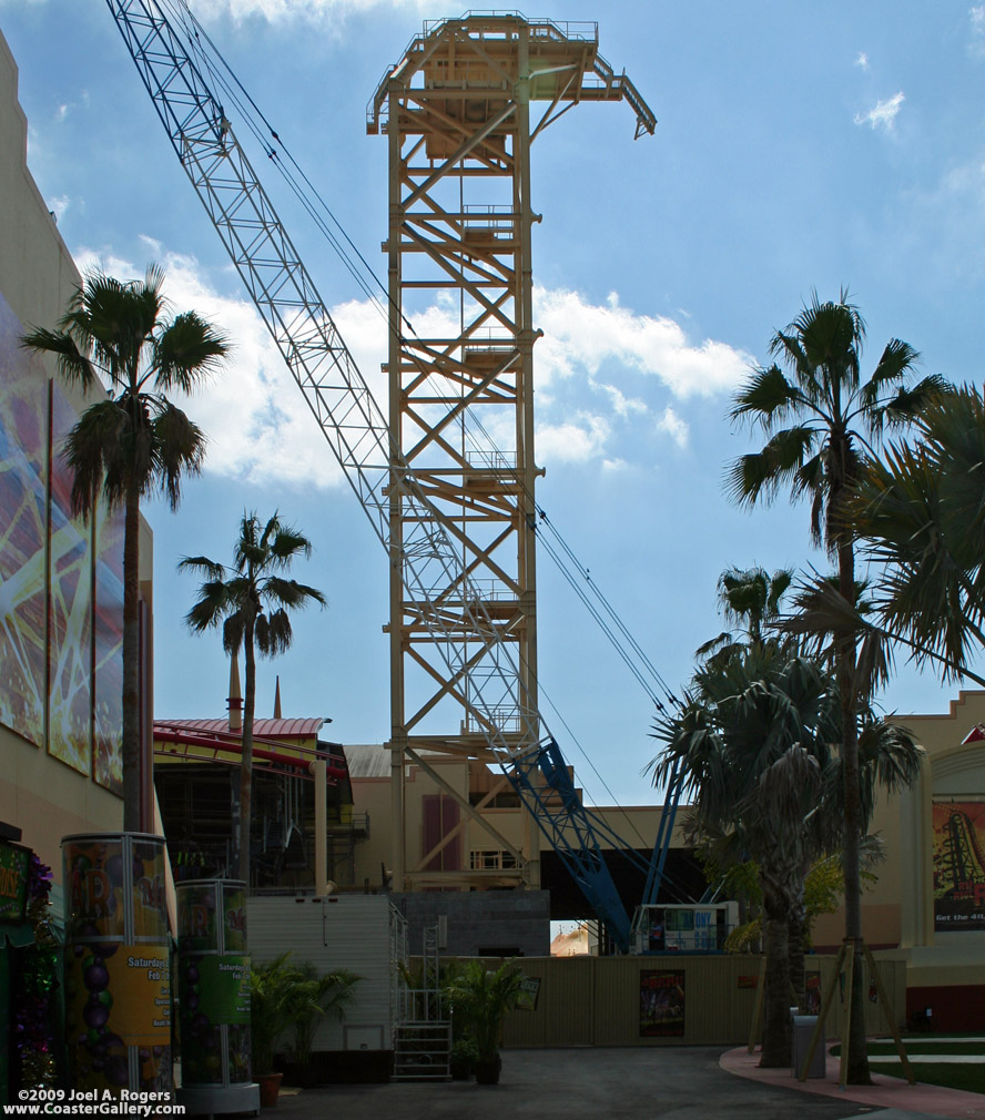 Vertical lift hill