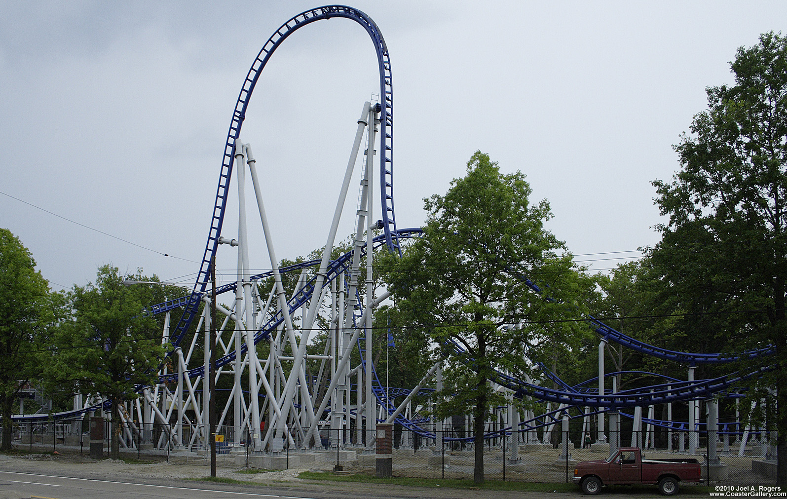 The tallest hill on Kennywood's newest roller coaster