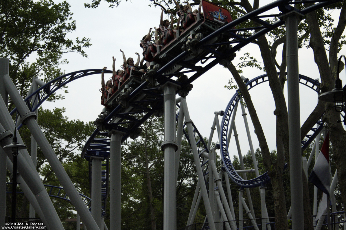 Looking up at Sky Rocket in flight