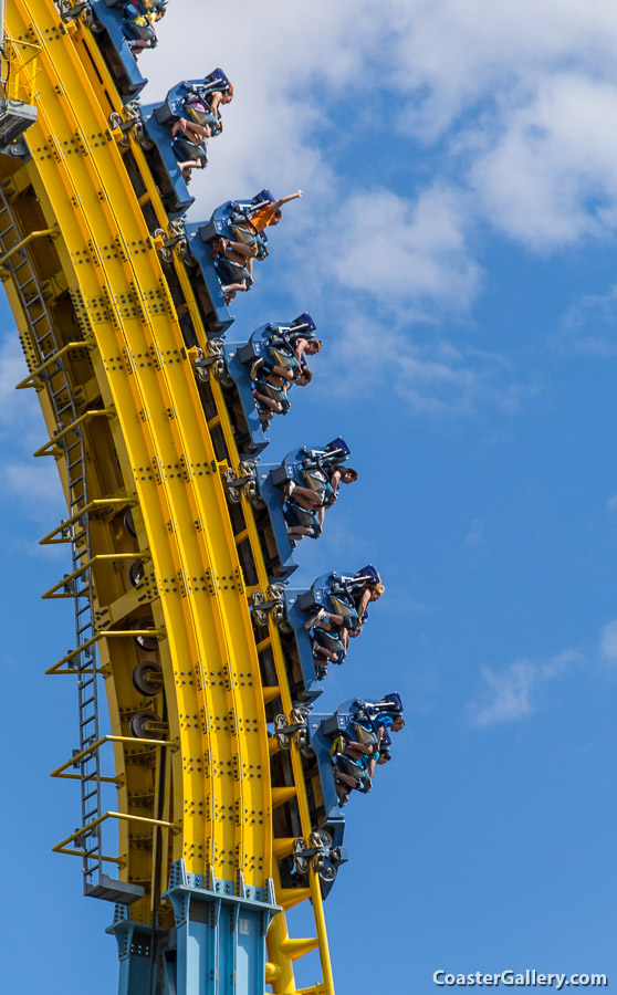 Skyrush's cable lift system