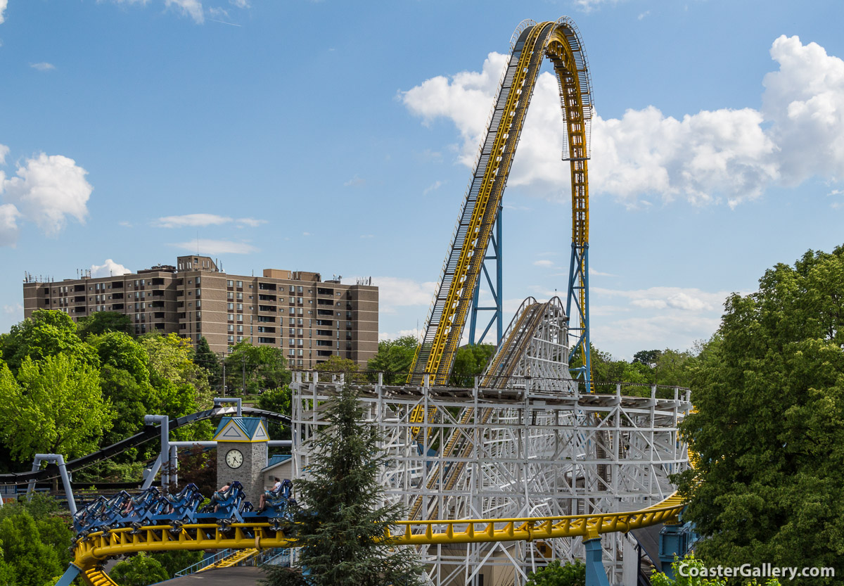 Old and new roller coasters at Hersheypark