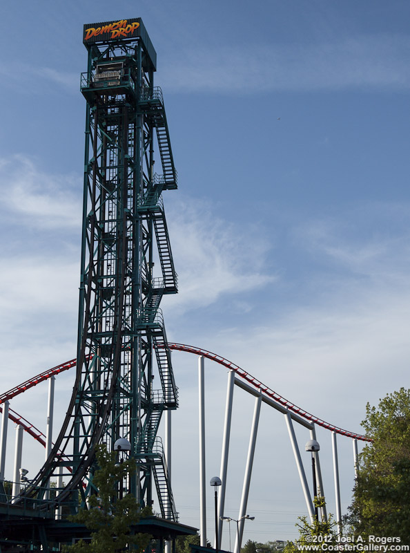 Demon Drop and Steel Force at Dorney Park