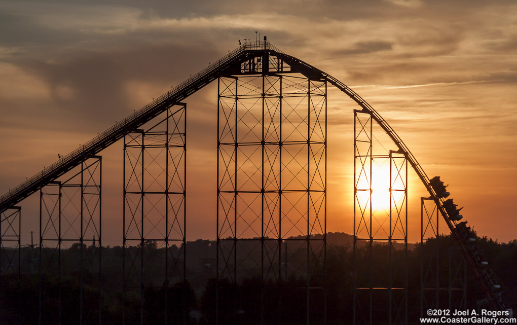 Hypercoaster at sunset