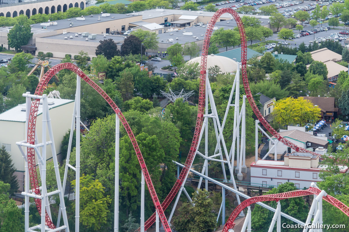 The Top Hat, Cobra Roll, and Heartline Roll on Storm Runner