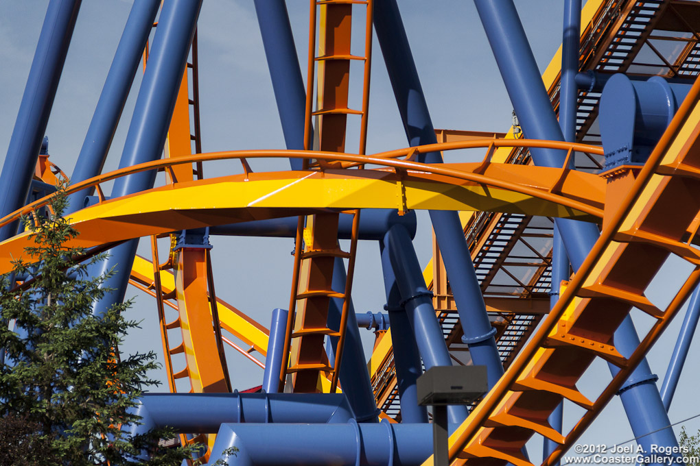 Talon inverted B&M roller coaster