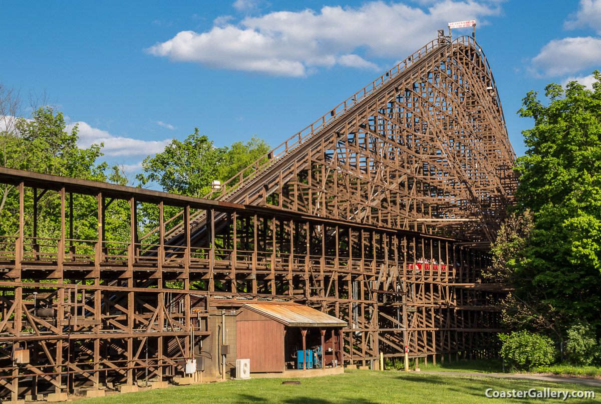 The world's longest wood roller coaster