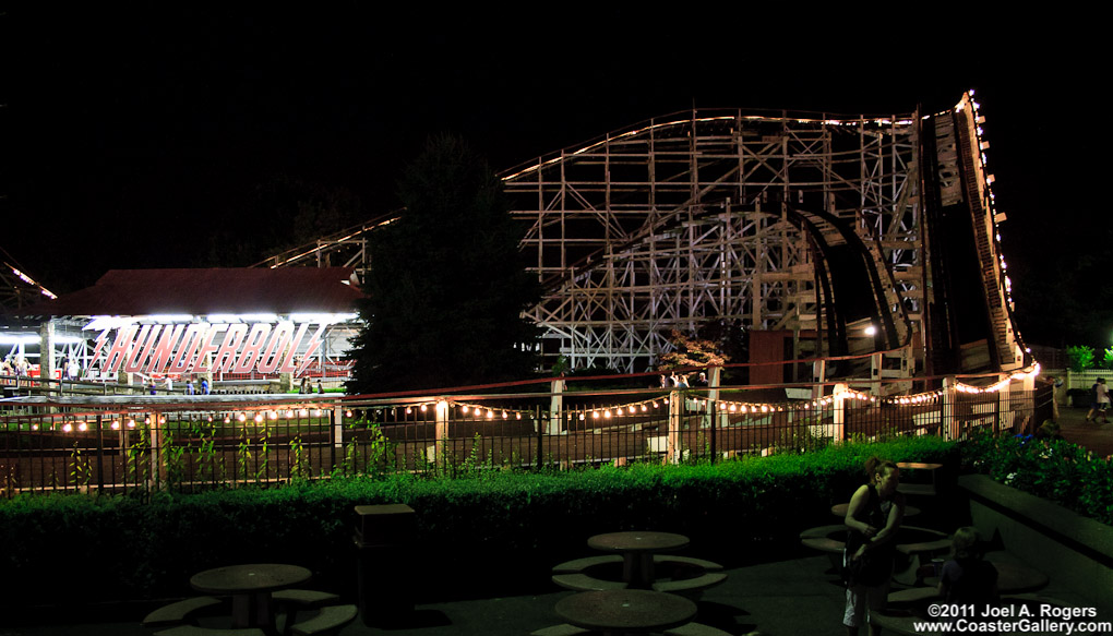 Eating at an amusement park