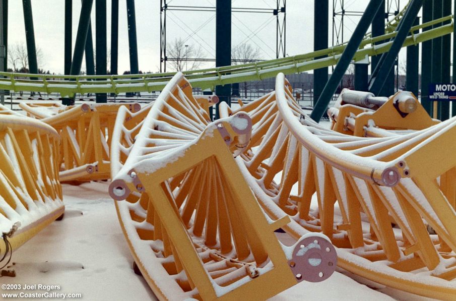 Roller coaster under construction