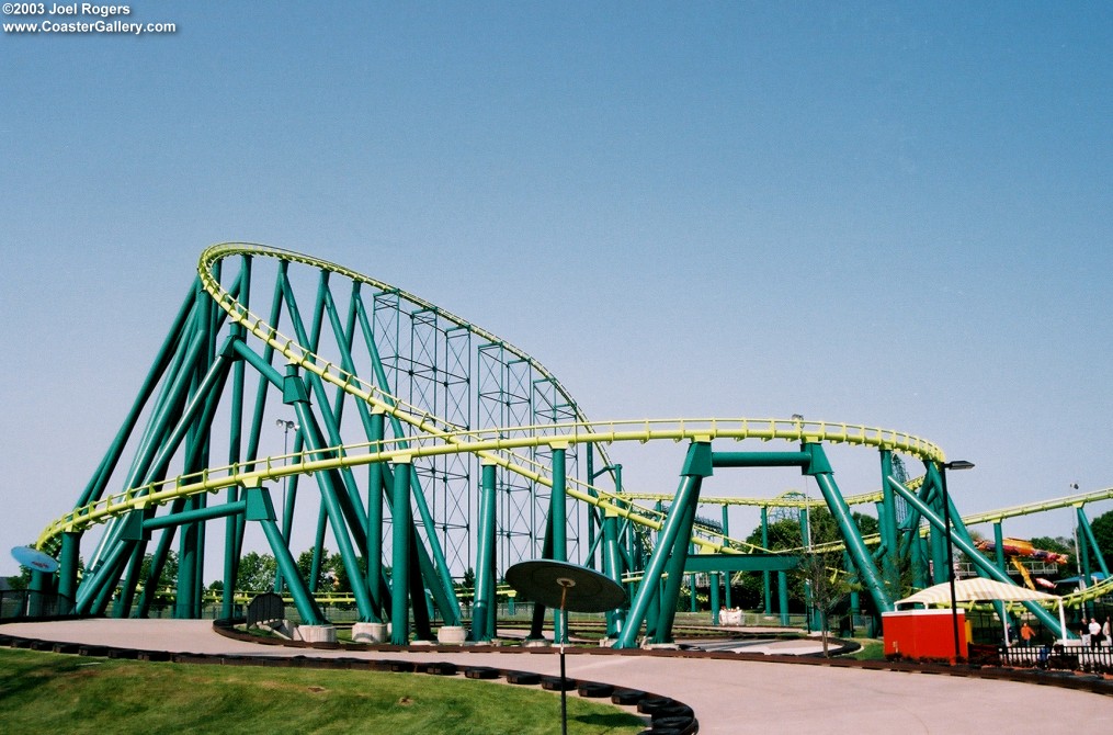 Steel hyper-coaster built by Morgan