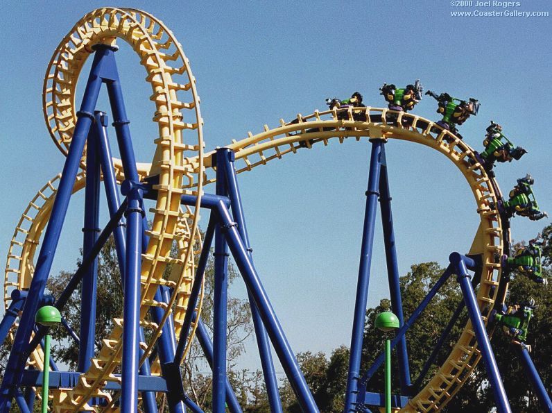 Invertigo roller coaster at Paramount's Great America