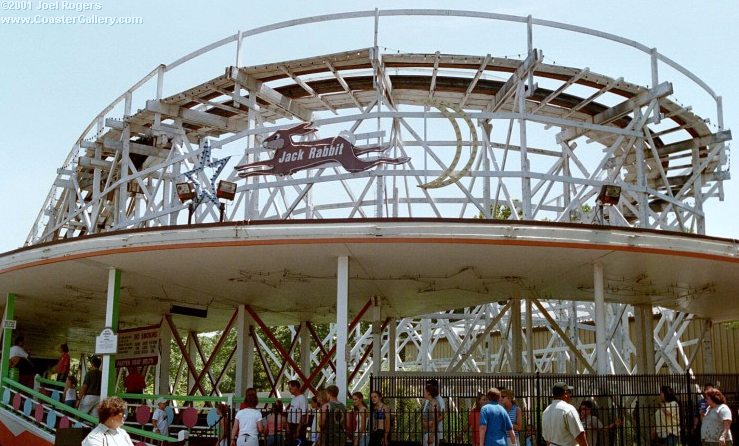 Old station on the 1920 Jack Rabbit Coaster