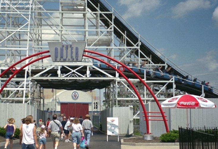 Flight of Fear roller coaster at Kings Island in Ohio