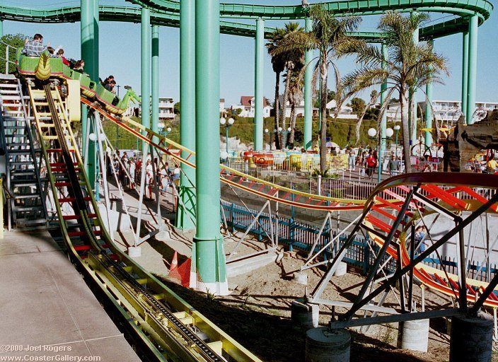 Junior coaster at Santa Cruz Beach Boardwalk in California