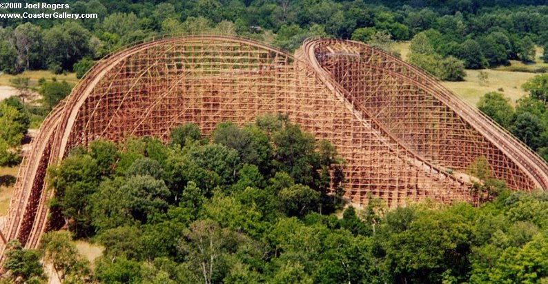 Son of Beast wooden roller coaster at Kings Island