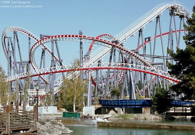 Stealth roller coaster at Santa Clara, California