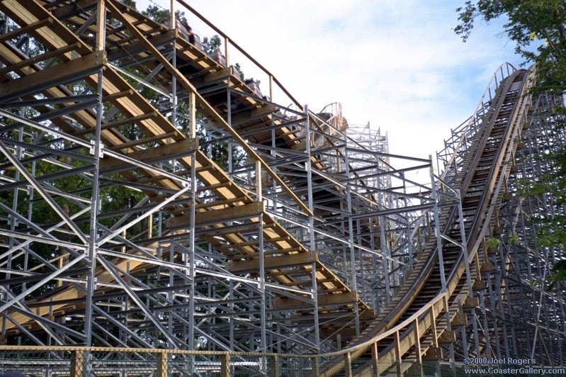 Geauga Lake wooden coaster