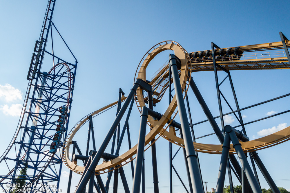 Batman roller coaster in Dallas, TX