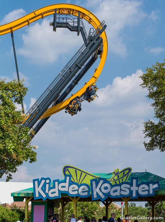 Batman: The Ride and Kiddee Koaster at Six Flags Fiesta Texas