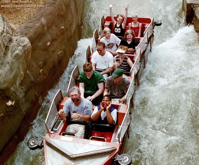 Log flume and roller coaster combination
