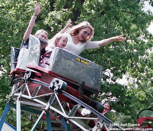 92 KQRS sticker on a roller coaster