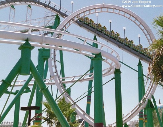 Steel roller coaster in Phoenix, Arizona