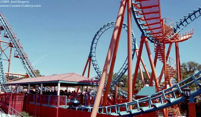 Vekoma Boomerang - Boomerang Coaster to Coaster at Six Flags Fiesta Texas