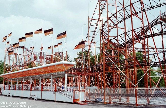 Galaxi roller coaster in the Wisconsin Dells