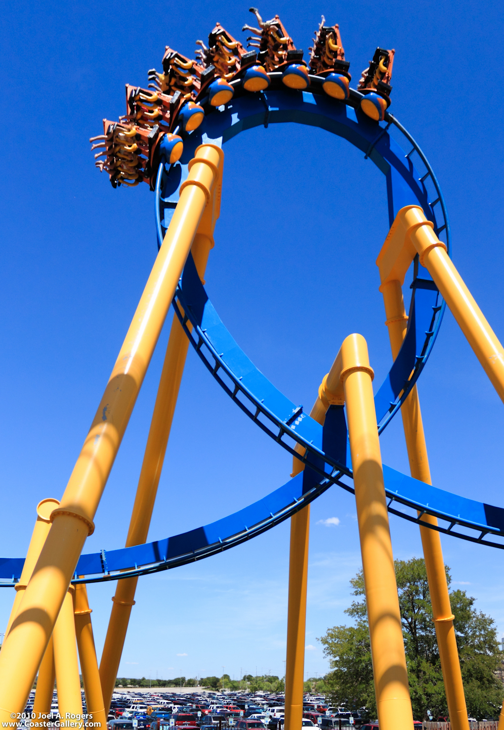 Goliath roller coasters at many Six Flags parks