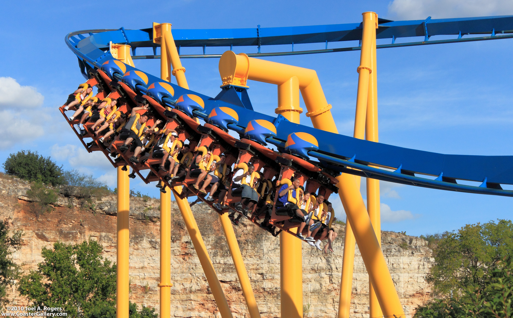 A train full of coaster riders
