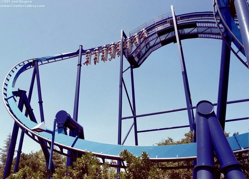Inverted coaster built by B and M