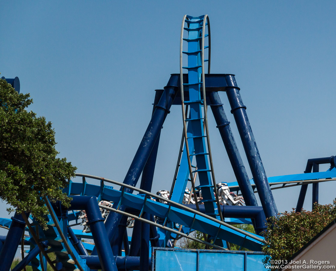 Sea World's roller coaster and sharks