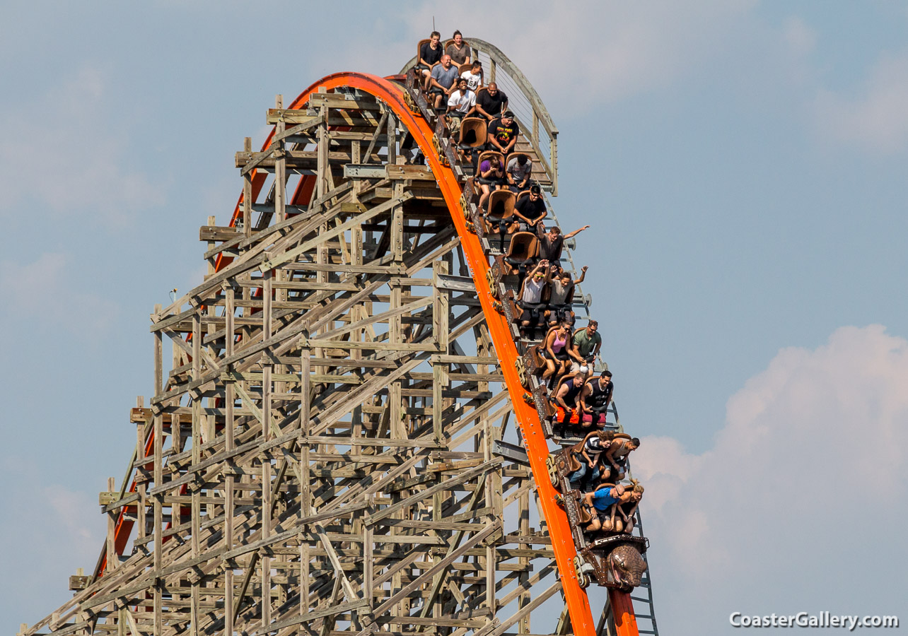 Iron Rattler trains built by Gerstlauer Amusement Rides GmbH