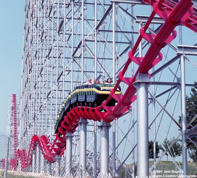 Camelback hops on Mamba roller coaster