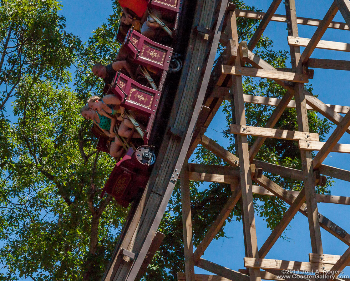 Lap bars on a old-fashioned train